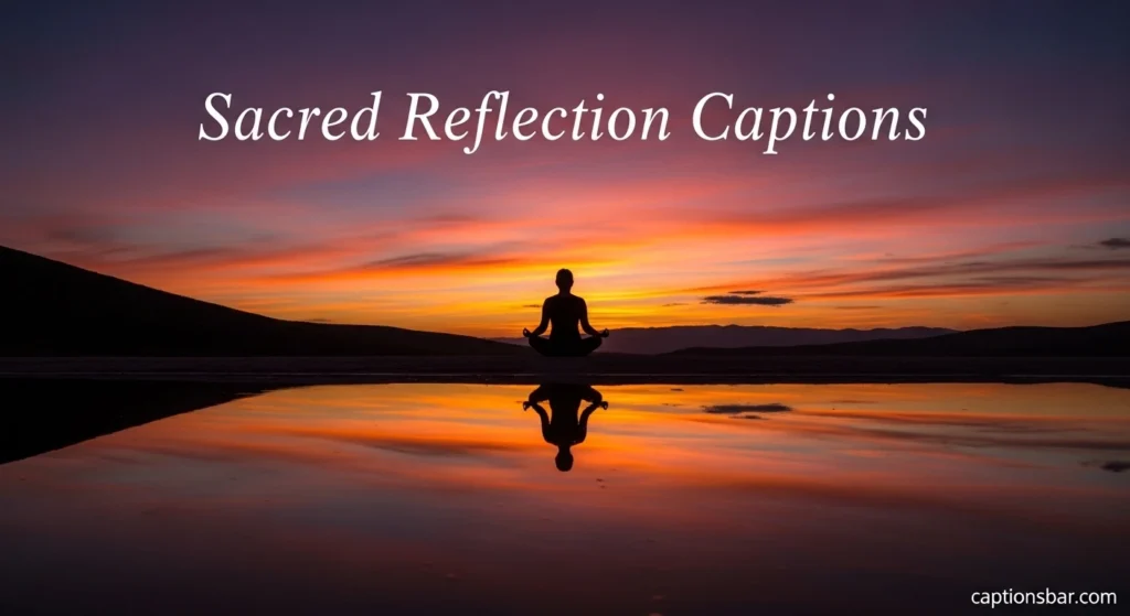 Sacred Reflection Captions