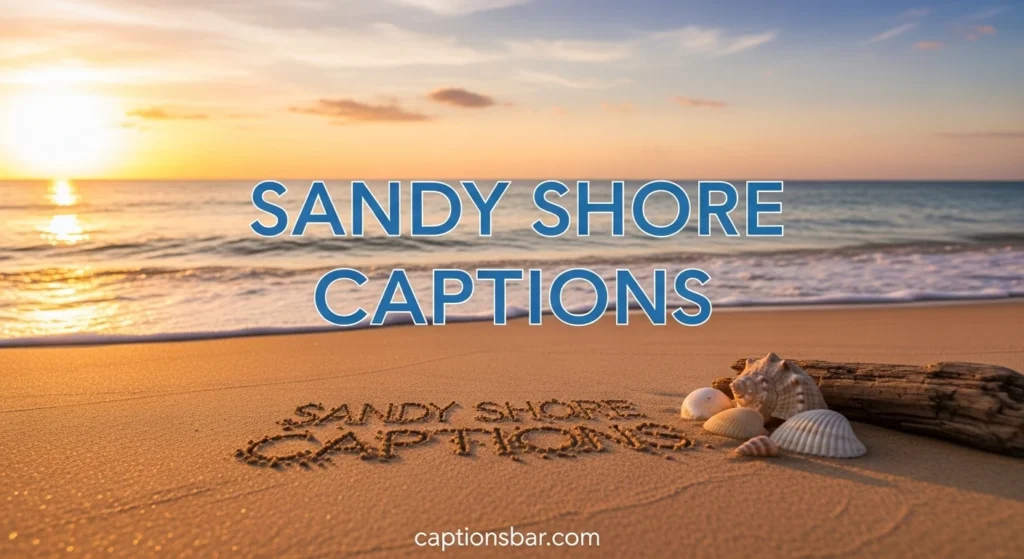 Sandy Shore Captions