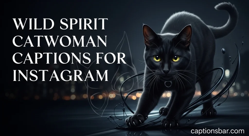 Wild Spirit Catwoman Captions for Instagram
